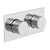 Vado Omika Two Outlet Three Handle Horizontal Tablet Thermostatic Shower Valve - Unbeatable Bathrooms