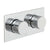 Vado Omika Two Outlet Two Handle Horizontal Tablet Thermostatic Shower Valve - Unbeatable Bathrooms