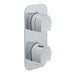 Vado Vertical Concealed Two Outlet Two Handle Thermostatic Shower Valve with All-Flow Function - Unbeatable Bathrooms
