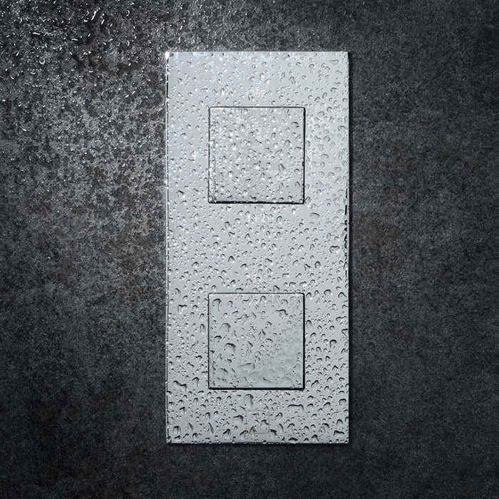 Vado Tablet Notion Concealed One Outlet & Two Handle Thermostatic Shower Valve - Unbeatable Bathrooms