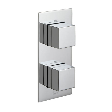 Vado Tablet Notion Concealed One Outlet & Two Handle Thermostatic Shower Valve - Unbeatable Bathrooms