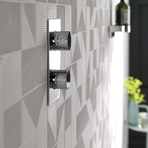 Vado Omika One Outlet Two Handle Vertical Tablet Thermostatic Shower Valve - Unbeatable Bathrooms