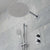 Vado Shower Valve Package of Altitude Two Outlet,Two Handle Concealed Thermostatic Shower Valve,Fixed Shower Head & Slide Rail Shower Kit - Unbeatable Bathrooms