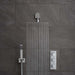Vado Shower Valve Package of Two Outlet,Three Handle Concealed Thermostatic Shower Valve,Fixed Shower Head & Mini Shower Kit - Unbeatable Bathrooms