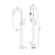Vado Origins Floor Standing Bath Shower Mixer - Unbeatable Bathrooms