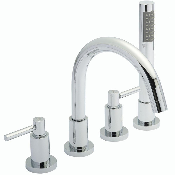 Hudson Reed Tec 4 Tap Hole Bath Mixer - Unbeatable Bathrooms