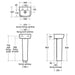 Ideal Standard Tempo 35cm 2TH Cloakroom Full Pedestal Basin - Unbeatable Bathrooms