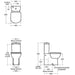 Ideal Standard Tempo Close Coupled Toilet (Closed Back) - Unbeatable Bathrooms