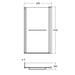 Ideal Standard Tempo Cube Shower Bath Screen - 830 x 1405mm - Unbeatable Bathrooms
