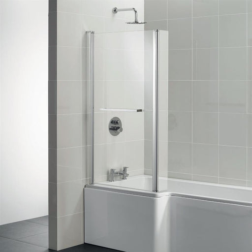 Ideal Standard Tempo Cube Shower Bath Screen - 830 x 1405mm - Unbeatable Bathrooms