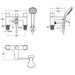 Ideal Standard Tempo Dual control two hole bath shower mixer with shower set - Unbeatable Bathrooms