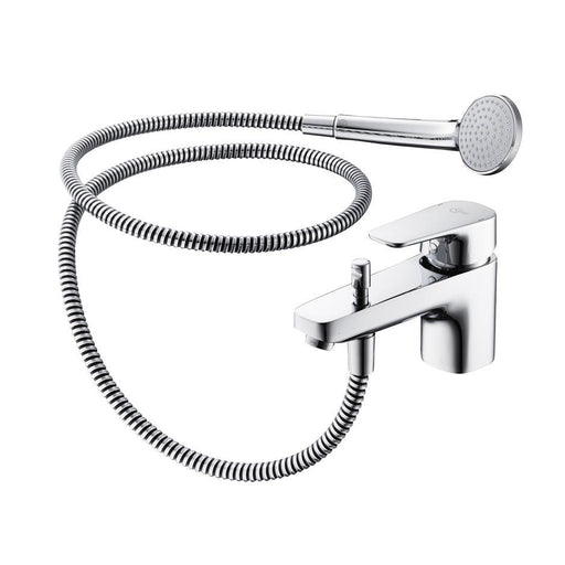 Ideal Standard Tempo Single lever one hole bath shower mixer with shower set - Unbeatable Bathrooms