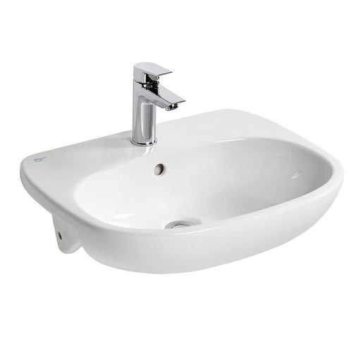 Ideal Standard Tesi 55cm semi-countertop basin - one taphole - Unbeatable Bathrooms