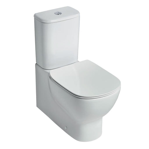 Ideal Standard Tesi Close Coupled Toilet with Horizontal Outlet (Closed Back) - Unbeatable Bathrooms