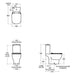 Ideal Standard Tesi Close Coupled Toilet with Aquablade Technology - Unbeatable Bathrooms