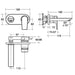 Ideal Standard Tesi Single Lever Wall Mounted Basin Mixer & Built-In Kit - Unbeatable Bathrooms
