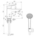 Ideal Standard Tesi single lever one hole bath shower mixer with shower set - Unbeatable Bathrooms