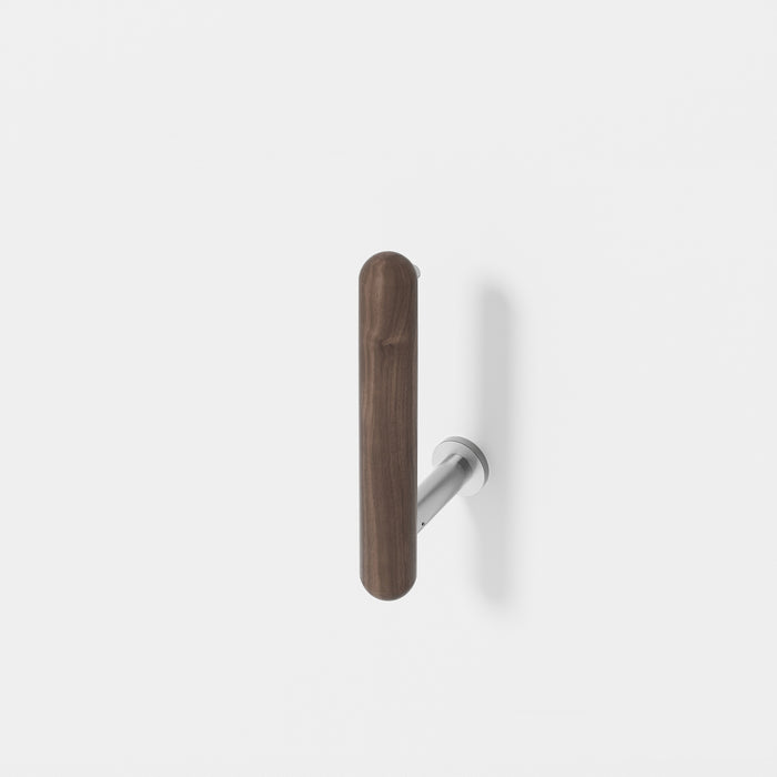 Yoku Single Toilet Roll Holder - Walnut - Unbeatable Bathrooms