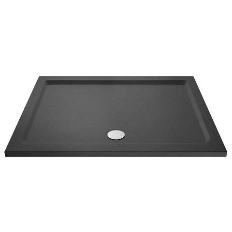 Hudson Reed Slimline Rectangle Shower Tray - Black Slate - Unbeatable Bathrooms