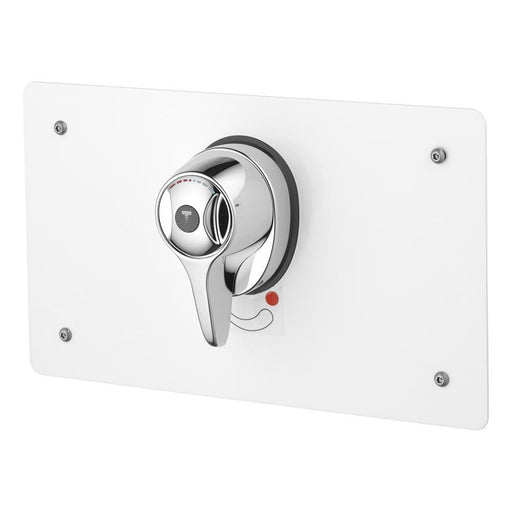 Armitage Shanks Trevi Ctv Concentric Thermostatic Mixing Valve with Extended Lever, Mounting Box with Stainless Steel Cover Plate. - Unbeatable Bathrooms