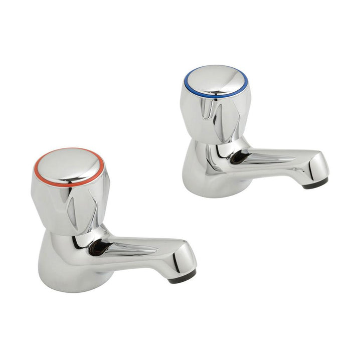 Bliss Astra Basin Pillar Taps - Unbeatable Bathrooms