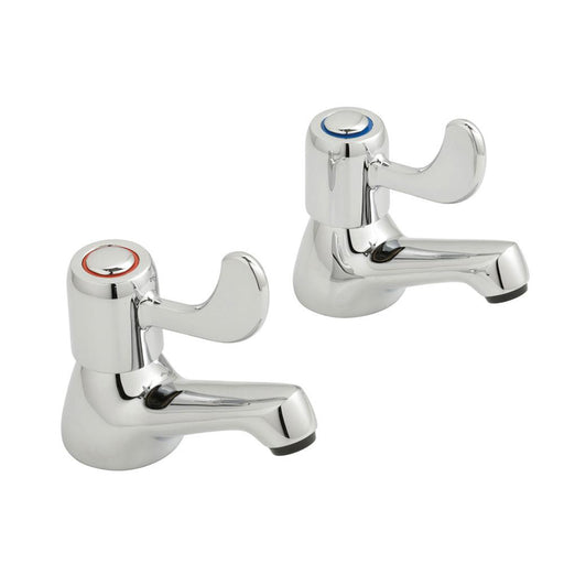 Bliss Astra Basin Pillar Taps with Lever Handle - Unbeatable Bathrooms