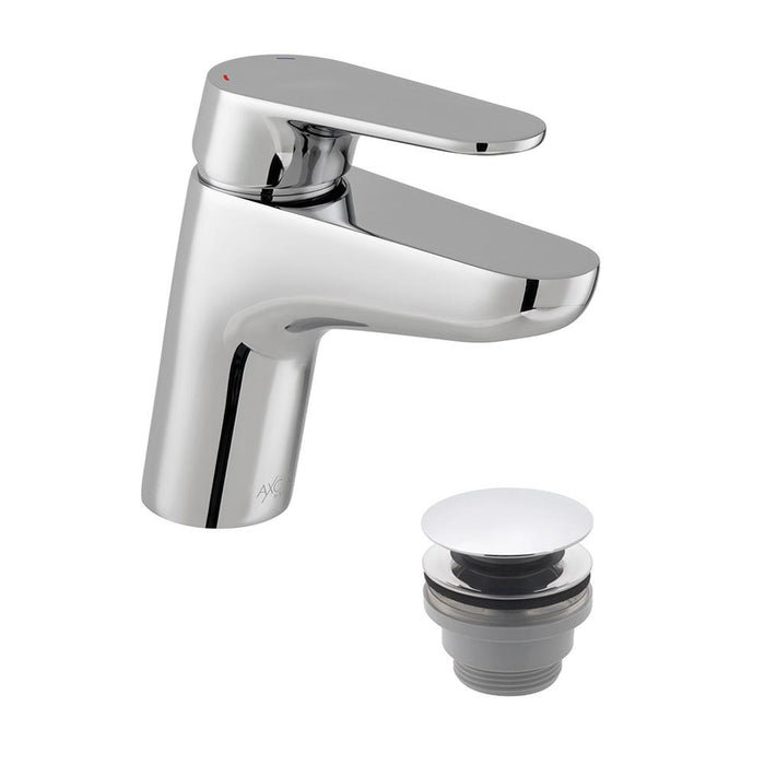 Bliss Ava Mono Basin Mixer + Push Basin Waste - Unbeatable Bathrooms