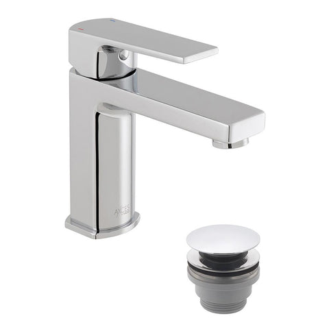 Bliss Ekko Mono Basin Mixer + Push Basin Waste - Unbeatable Bathrooms