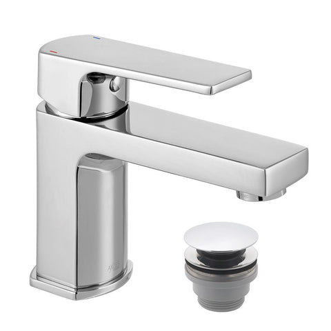 Bliss Ekko Mini Mono Basin Mixer + Push Basin Waste - Unbeatable Bathrooms