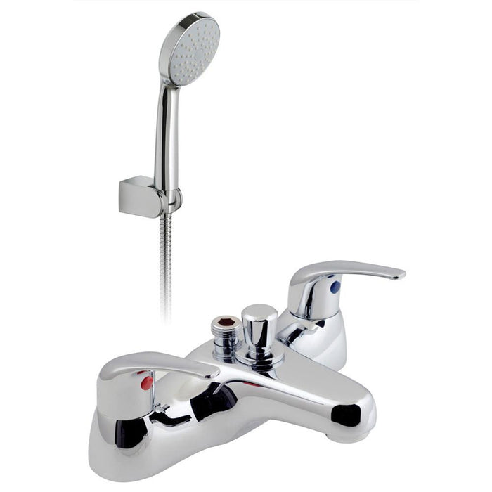 Bliss Matrix Deck Mounted Bath Shower Mixer + Shower Kit - Unbeatable Bathrooms
