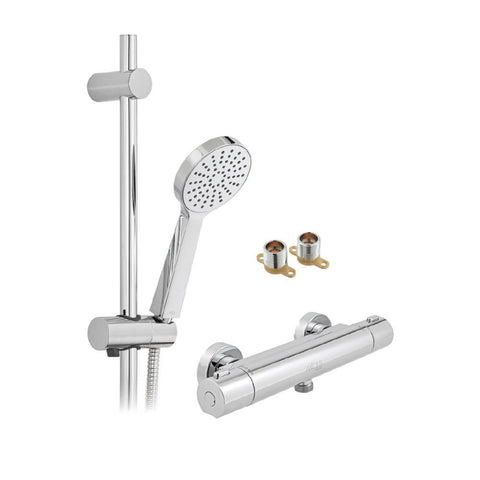 Bliss Single Function Thermostatic Shower Package - Unbeatable Bathrooms