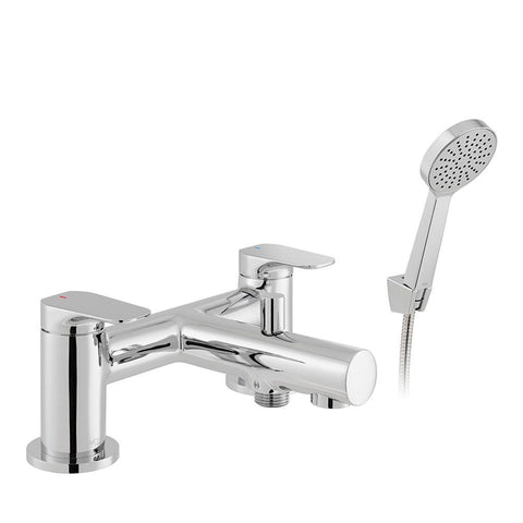 Bliss Vala Deck Mounted Bath Shower Mixer + Shower Kit - Unbeatable Bathrooms