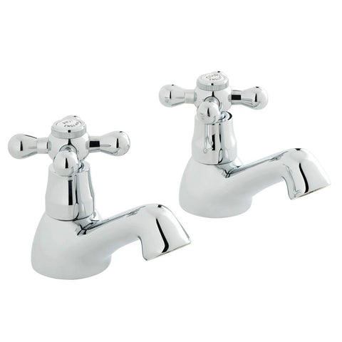 Bliss Victoriana Basin Pillar Taps - Unbeatable Bathrooms
