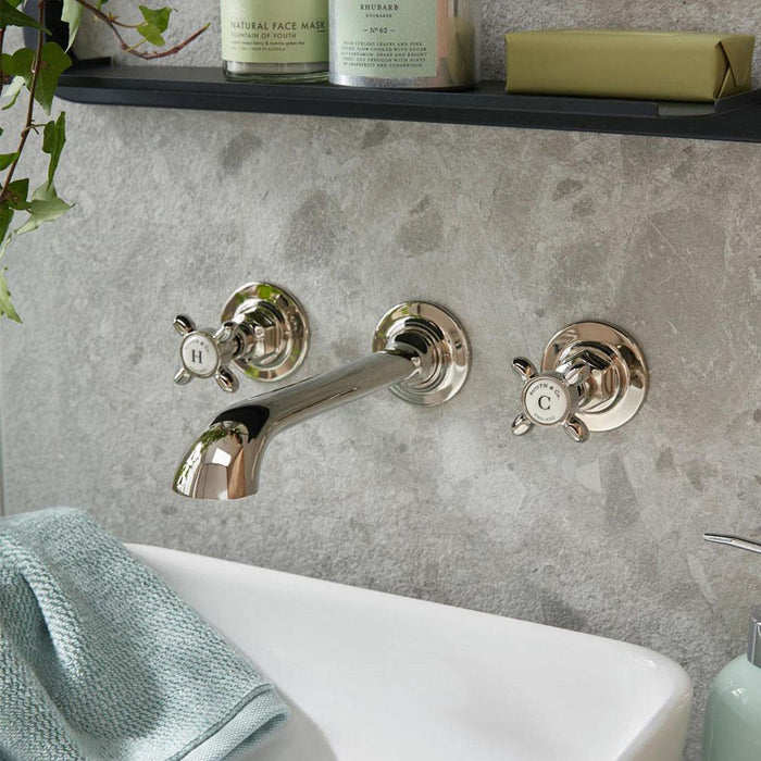 Bliss Axbridge Wall Mounted Basin Mixer - Unbeatable Bathrooms