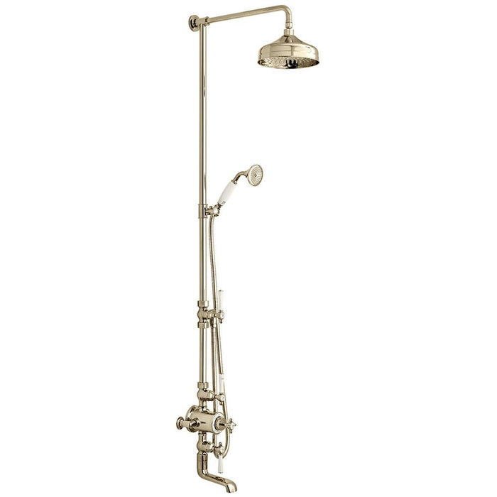 Bliss Axbridge 3 Outlet Exposed Shower Column with Bath Spout - Unbeatable Bathrooms