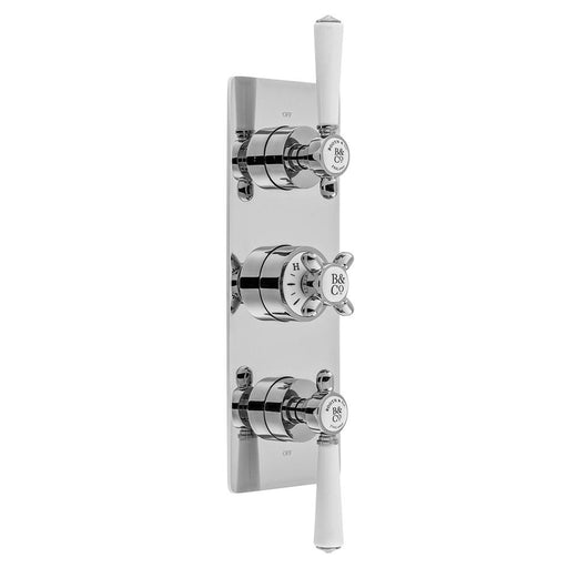 Bliss Axbridge 2 Outlet, 3 Handle Concealed Thermostatic Valve - Unbeatable Bathrooms