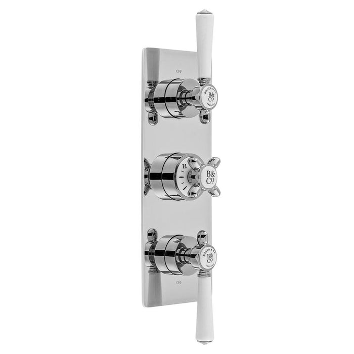 Bliss Axbridge 3 Outlet, 3 Handle Concealed Thermostatic Valve - Unbeatable Bathrooms