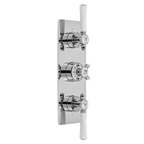 Bliss Axbridge 3 Outlet, 3 Handle Concealed Thermostatic Valve - Unbeatable Bathrooms