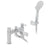 Vado Edit 2 Hole Bath Shower Mixer Deck Mounted with Shower Kit - Unbeatable Bathrooms
