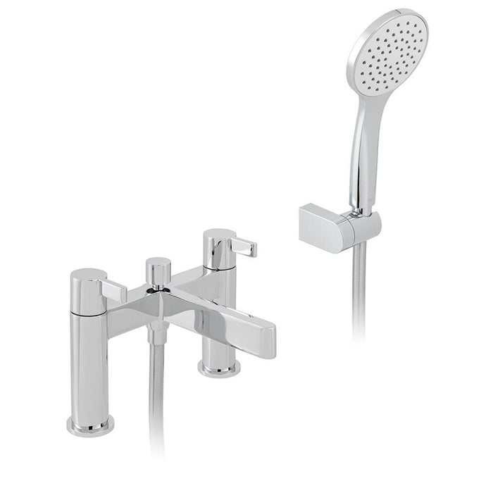 Vado Edit 2 Hole Bath Shower Mixer Deck Mounted with Shower Kit - Unbeatable Bathrooms