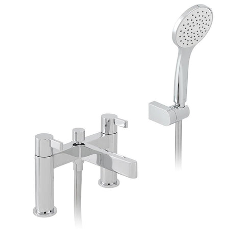 Vado Edit 2 Hole Bath Shower Mixer Deck Mounted with Shower Kit - Unbeatable Bathrooms