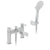 Vado Edit 2 Hole Bath Shower Mixer Deck Mounted with Shower Kit - Unbeatable Bathrooms