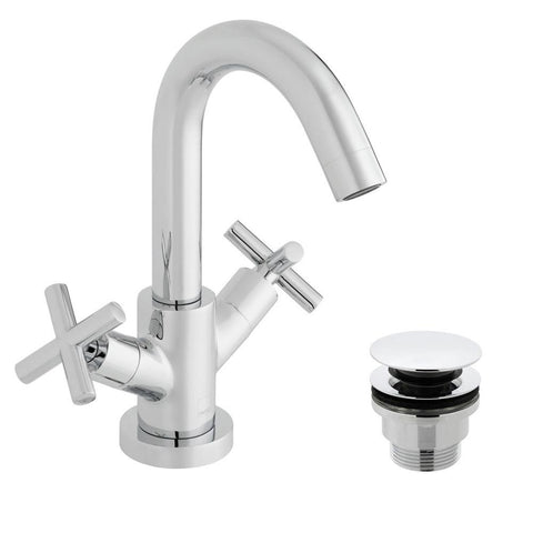 Vado Elements Mono Basin Mixer with Universal Waste - Unbeatable Bathrooms