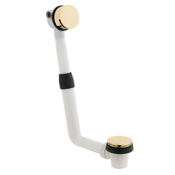 Vado Individual Push Type Round Bath Filler Waste - Unbeatable Bathrooms