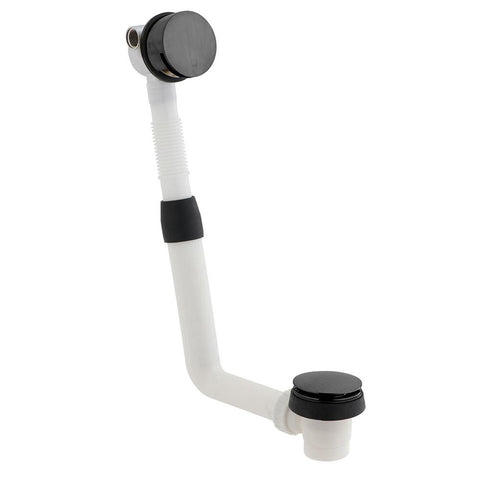 Vado Individual Push Type Round Bath Filler Waste - Unbeatable Bathrooms