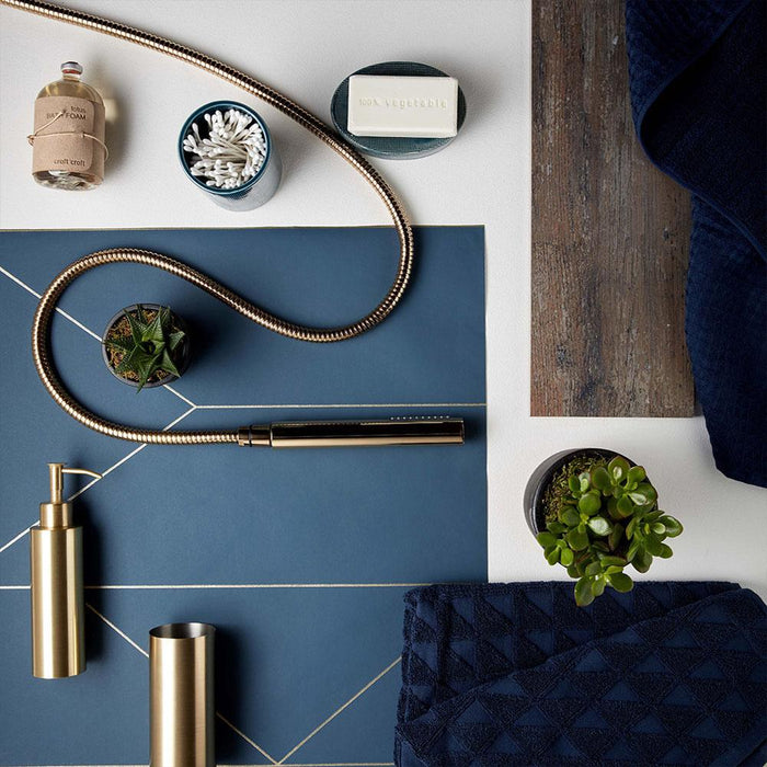 Vado Individual Round Single Function Mini Shower Kit with Integrated Outlet and Bracket Wall Mounted - Unbeatable Bathrooms