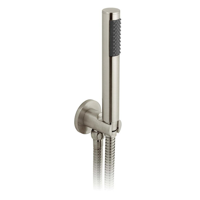Vado Individual Round Single Function Mini Shower Kit with Integrated Outlet and Bracket Wall Mounted - Unbeatable Bathrooms