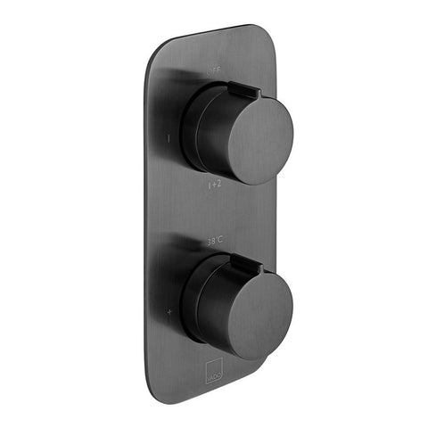 Vado Individual Tablet Altitude Vertical Concealed 2 Outlet, 2 Handle Thermostatic Valve with All-Flow Function - Unbeatable Bathrooms