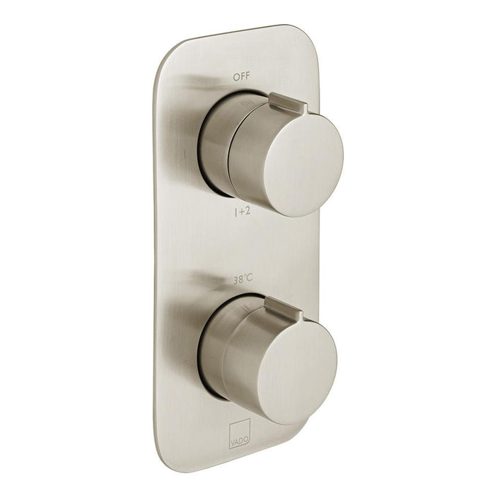 Vado Individual Tablet Altitude Vertical Concealed 2 Outlet, 2 Handle Thermostatic Valve with All-Flow Function - Unbeatable Bathrooms
