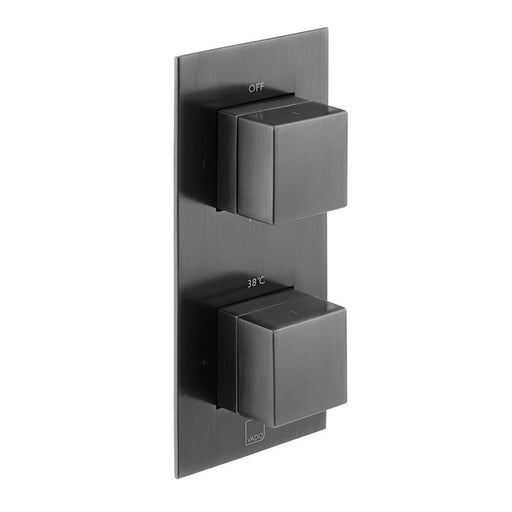 Vado Individual Tablet Notion Vertical Concealed 2 Outlet, 2 Handle Thermostatic Valve with All-Flow Function - Unbeatable Bathrooms